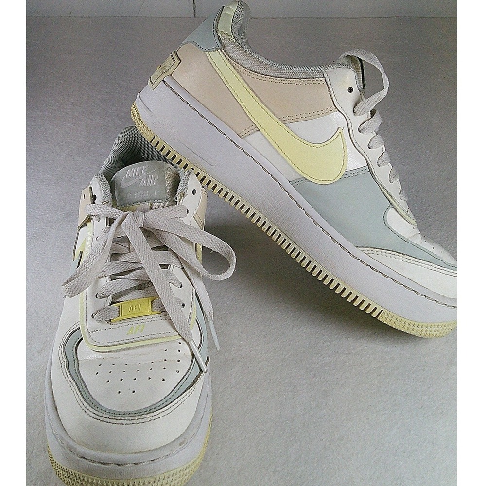 Nike Air Force 1 Shadow Sail Grey Fog Citron Tint DR7883-101 Womens 8